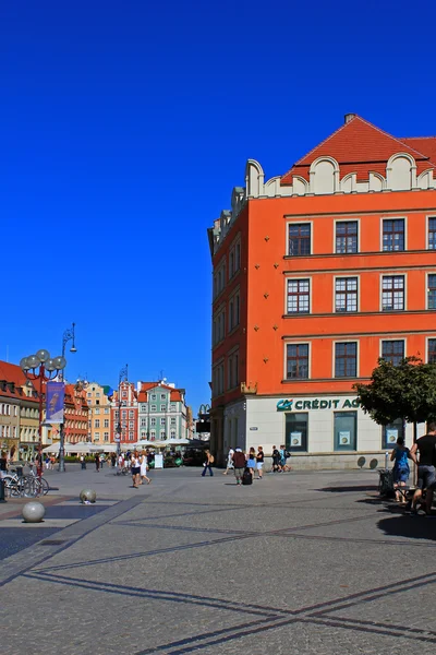Építészet, Wroclaw, Lengyelország — Stock Fotó