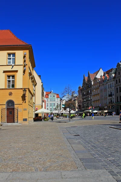 Βρότσλαβ, Πολωνία - 12.09.2016: Παλιά πόλη, την πλατεία αγοράς, στην Πολωνία, Ευρώπη. — Φωτογραφία Αρχείου