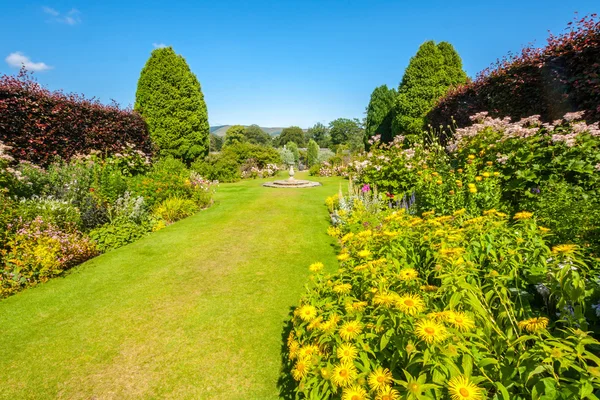Beautiful landscaped summer garden Stock Photo