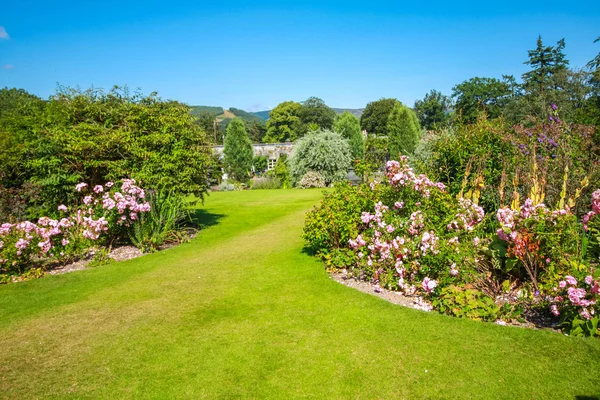 Beautiful landscaped summer garden — Stock Image Beautiful landscaped summer garden Stock Picture