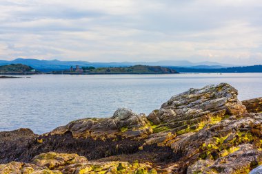Black Sand Plajı, Aberdour, İskoçya.