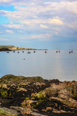 Black Sand Plajı, Aberdour, İskoçya.