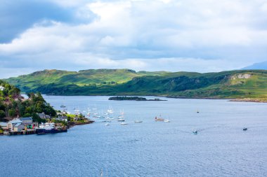 Oban, İskoçya'nın Argyll and Bute'deki / Konsey alanı içinde bir tatil beldesi Panoraması.