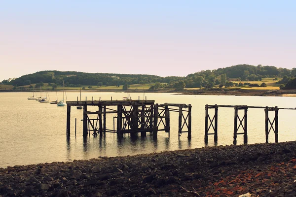 Hawcraig Pier, — Zdjęcie stockowe