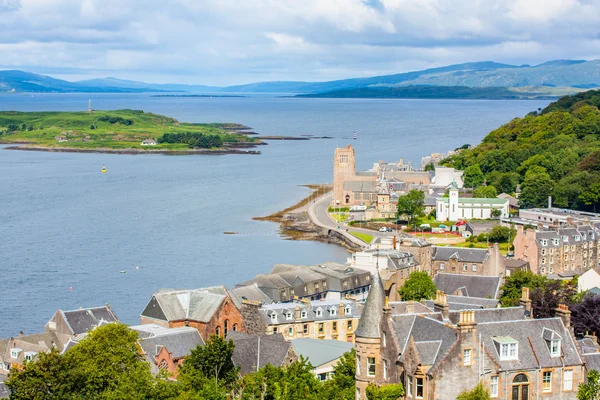Oban, İskoçya'nın Argyll and Bute'deki / Konsey alanı içinde bir tatil beldesi Panoraması.