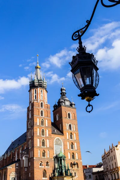 Маріацький церква, Краків, Польща, Європа — стокове фото