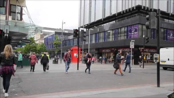 14. června, 2015, ulice Glasgow, Skotsko, HD — Stock video