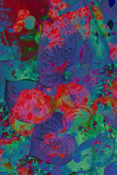 Abstrakt konstnärliga floral bakgrund — Stockfoto