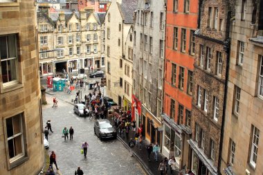 Tourists in the Greater Grassmarket, Edinburgh, Scotland, 11.08.2015