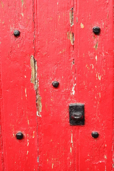 Antiguo fondo de madera pintado rojo —  Fotos de Stock