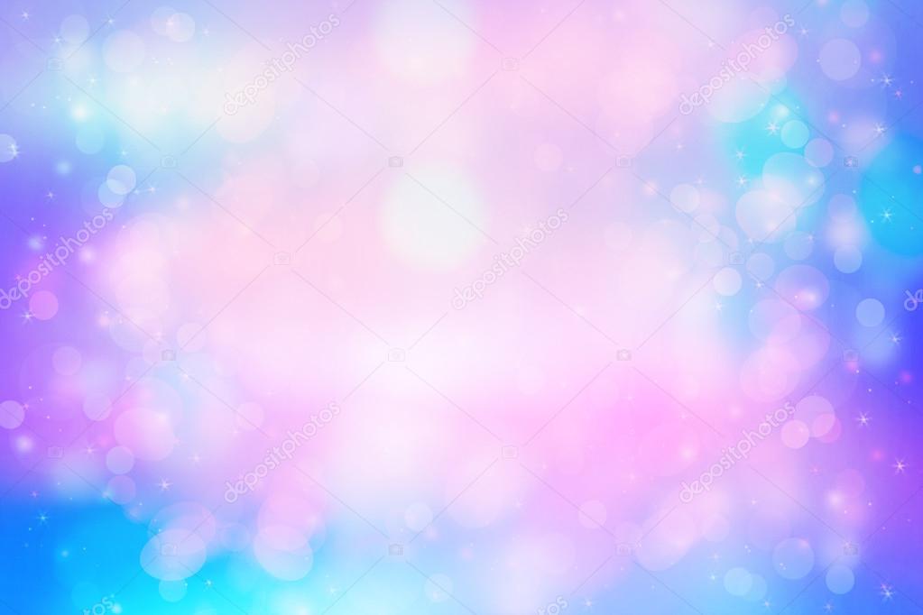 Beautiful dreamy pastel background with bokeh lights