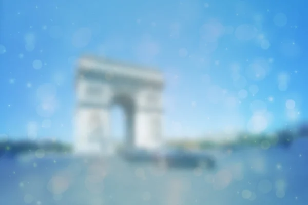 Триумфальная арка Парижа на закате - Арка Озила, размытый фон — стоковое фото