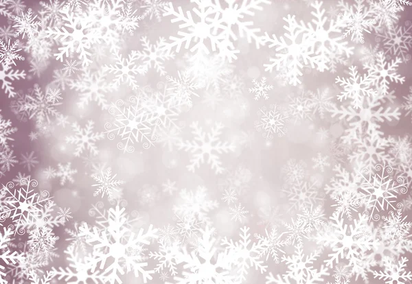 Fundo de natal com flocos de neve. — Fotografia de Stock