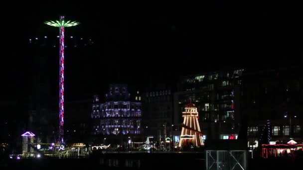 Edinburgh, Skócia, hd felvétel Christmas — Stock videók