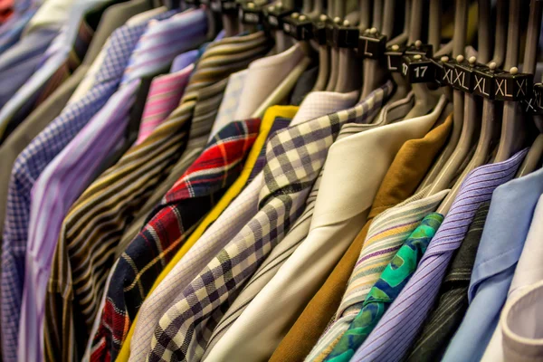 Male shirts close up — Stock Photo, Image