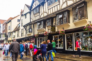 Eski sokaklar, York, İngiltere, Birleşik Krallık