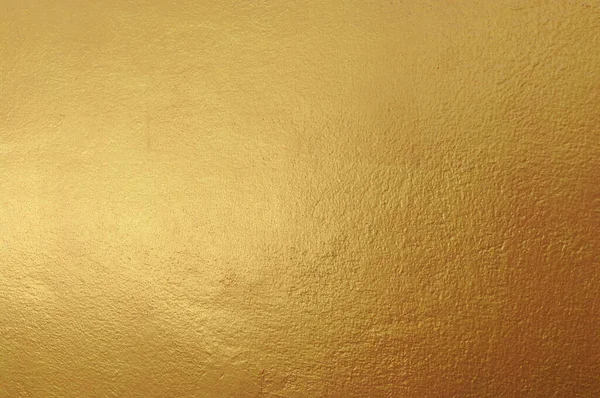 Fundo Textura Parede Ouro Amarelo Folha Ouro Brilhante Superfície Parede — Fotografia de Stock