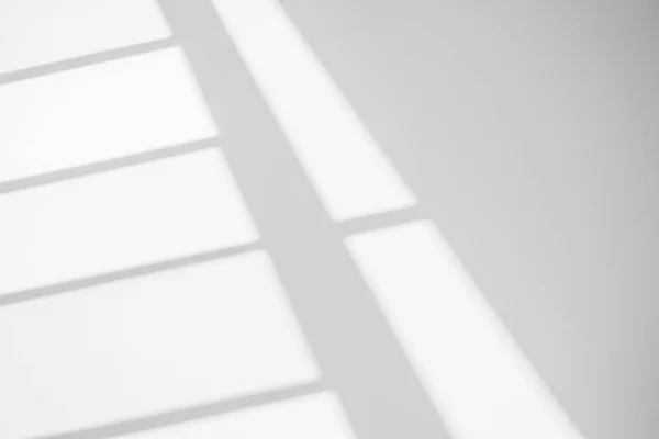 Fenster Schatten Abstrakte Unschärfe Hintergrund Mit Lichtreflexion Und Grauen Schatten — Stockfoto