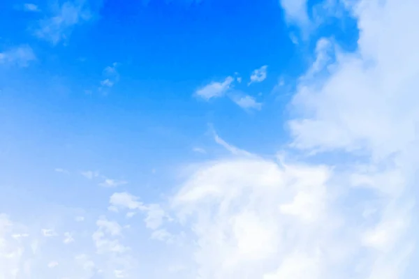 Blauer Himmel Und Weißer Wolkenvektor Natur Hintergrund Realistische Wolken Der — Stockvektor