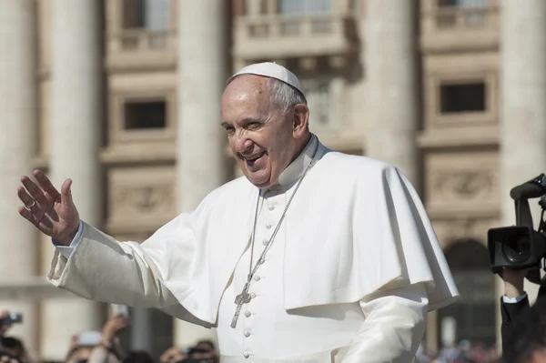 Papst Franziskus Stockbild