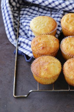 ev yapımı kekler demir kafes içinde bisküvi