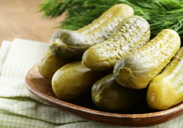 Marinated pickles with herbs and spices — Stock Photo, Image