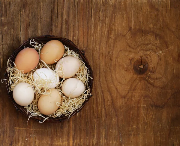 Natural organic eggs — Stock Photo, Image