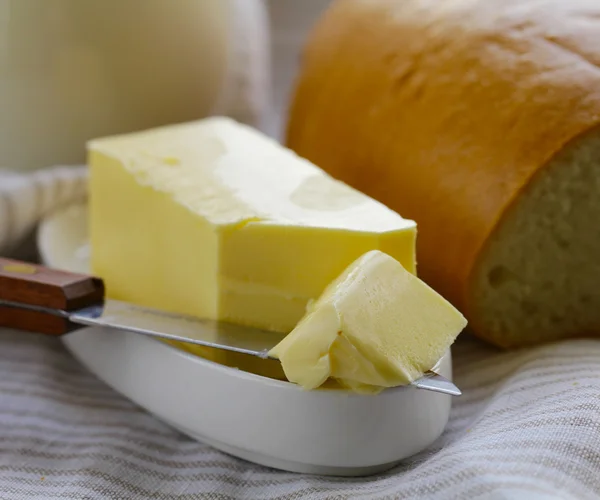 Natural organic butter, dairy product — Stock Photo, Image