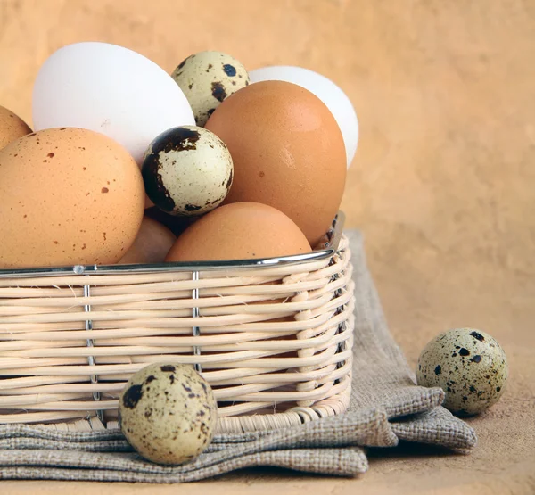 Natural organic eggs — Stock Photo, Image