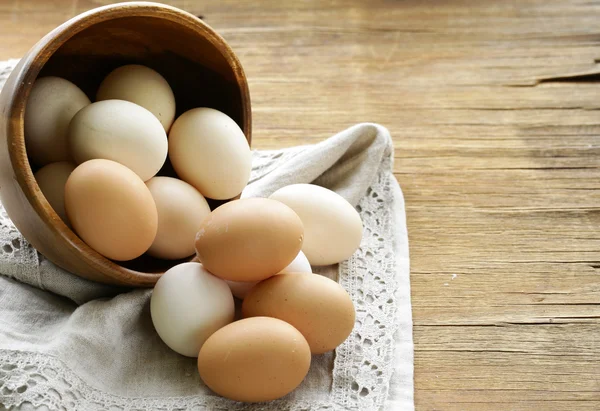 Natural organic eggs — Stock Photo, Image