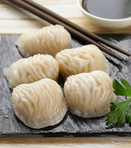 Asian dumplings (Dim Sum) — Stock Photo, Image