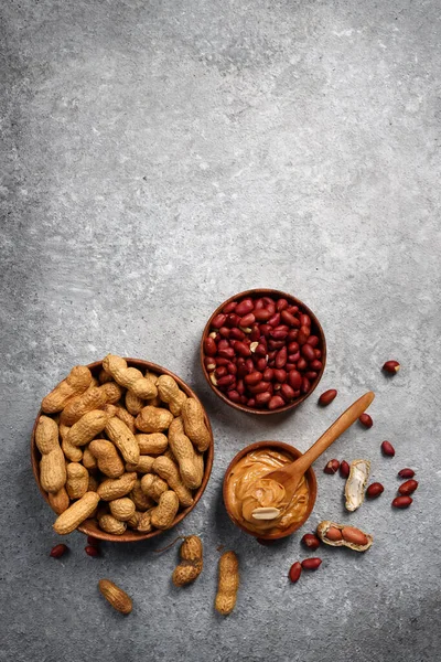 natural organic peanut butter on the table