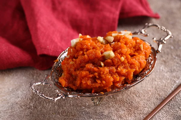 Traditionelles Indisches Dessert Gajar Halwa — Stockfoto