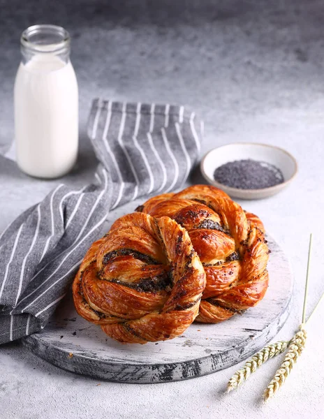 Zelfgemaakte Papaverzaad Broodjes Als Dessert — Stockfoto