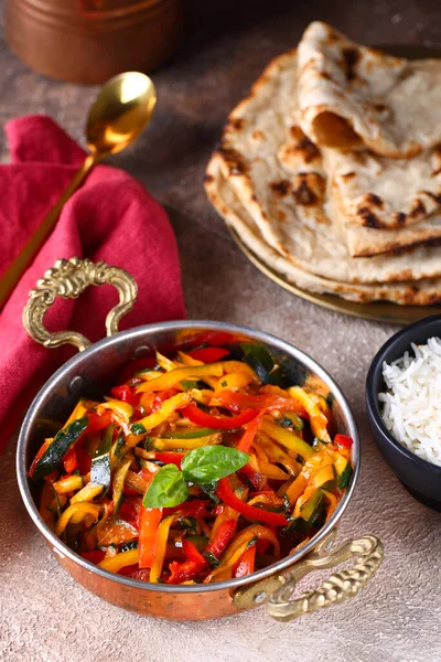 Traditional Indian Food Green Curry Lamb Jam Salad — Stock Photo, Image