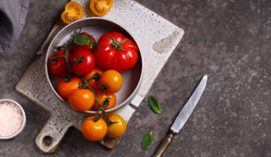 Masada taze organik domatesler