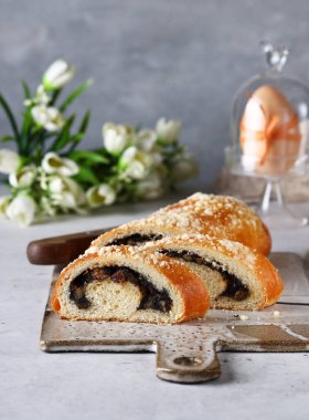 Çay saatinde tatlı rulosu.