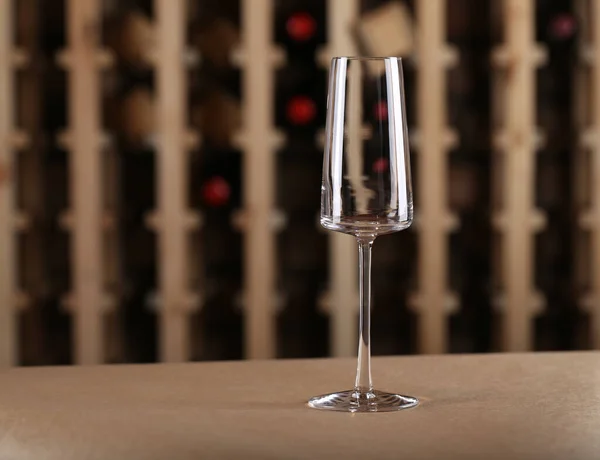 Empty Glass Alcohol Wine Cellar — Stock Photo, Image