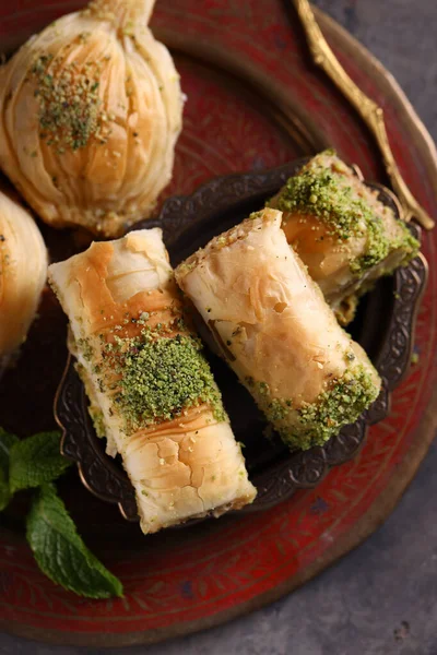 Arab Édességek Baklava Dióval — Stock Fotó