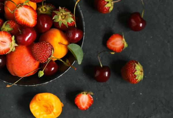 Assortimento Fresco Bacche Una Dieta Sana — Foto Stock