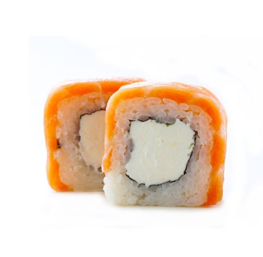 Suşi roll kırmızı somon ve philadelphia peynir ile