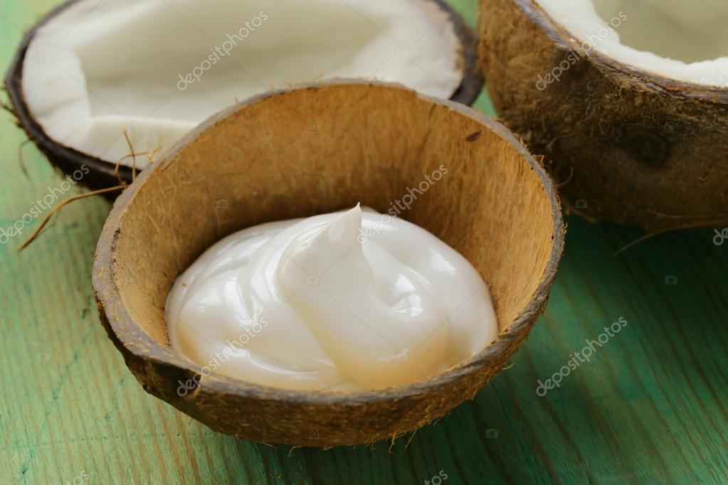 Moisturizer natural coconut cream for face and body Stock Photo by ©Dream79  61262579