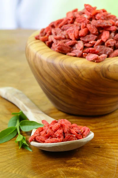Dry red goji berries for a healthy food — Stock Photo, Image