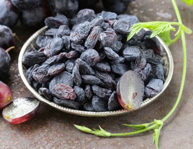 Doğal Organik Kuru üzüm kuru üzüm, rustik natürmort