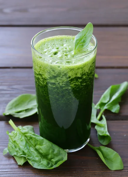 Batido ecológico espinacas verdes — Foto de Stock