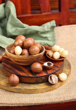 Doğal organik macadamia fındığı, sağlıklı beslenme.