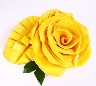 Mango şekeri, kurutulmuş mango tatlısı, Vietnam meyveleri.