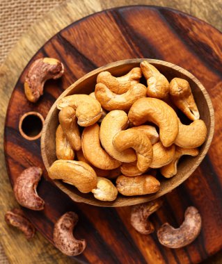 Organik doğal kaju fıstığı sağlıklı beslenme