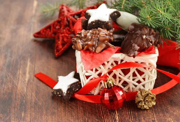 Biscuits de Noël traditionnels pour cadeau et dessert — Photo