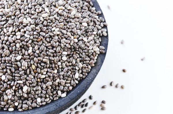 Natürliche Bio-Chia-Samen - gesunde Ernährung — Stockfoto